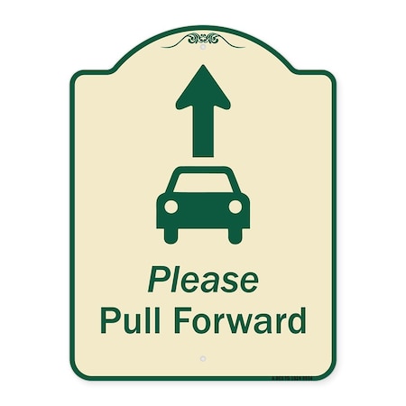 Designer Series-Please Pull Forward With Graphic And Ahead Arrow